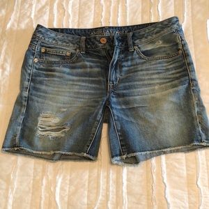 American Eagle Distressed Jean Shorts